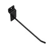 Tablero Ranurado Blanco y Negro Gancho de Línea Única Gancho Universal para Tablero Accesorios para Teléfono Móvil Gancho para Estante de Supermercado Gancho para Placa Trasera de Tablero Ranurado de Aluminio