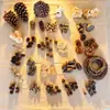 Fatias de Limão Decoração de Natal Acessórios Artesanais DIY Arranjo de Flores Ornamentos Decoração de Casa Pinhas Adereços de Fotografia Cascas de Frutas Secas