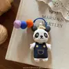 Ins Coreano Novo Tecido Coelho Urso Panda Pingente Fofo Lã Feltro Chaveiro Pingente de Bolsa para Mulheres