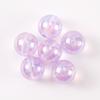 Cuentas luminosas de cielo estrellado de 16 mm, nube brumosa, concha de caballo, destello fino UV, pulsera DIY, accesorios de cuentas, accesorios de joyería