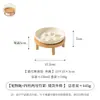 Tigela de Cerâmica para Gatos com Patas Coloridas, Alimentador Lento com Suporte, Tigela para Cães, Tigela Doméstica para Animais de Estimação, Tigela Anti-tombamento, Tigela para Alimentação Lenta Anti-engasgo
