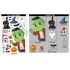 Bonitas pegatinas de Halloween con dibujos animados de bruja, murciélago, calabaza, calavera, pegatinas electrostáticas para decoración de fiestas de Halloween, pegatinas para ventanas