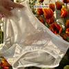 2026 Novas Calcinhas de Renda de Cintura Média Renda Sem Costura Forro Macio de Seda de Amora Calcinhas de Renda Femininas para Senhoras