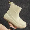 Botas de Lluvia de Moda Transfronterizas para Hombre, Zapatos de Pesca Impermeables para Exteriores, Zapatos Acuáticos Versátiles, Zapatos de Cocina Antideslizantes, Zapatos de Goma Cómodos de Suela Blanda para Hombre