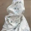 Nuevos Pantalones Anchos de Algodón Clásico con Estampado Floral Dorado para Mujer, Pantalones Largos Casuales Rectos Sueltos y Delgados, Cintura Alta con Caída, Tres Tallas