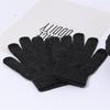 Exclusivo transfronteiriço chapéu de lã com forro de fleece chapéu de inverno de tricô forrado de fleece luvas quentes grossas para ciclismo conjunto de cachecol