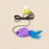 Juguete para Gatos Simulación Sensor Inteligente Sonido Peluche Ratón Chirriante Gato Interactivo Autoentretenimiento Alivio del Aburrimiento Palo para Molestar Gato Juguete para Mascotas
