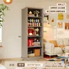 Estantería de Acero Dopamina Estante Estrecho para Almacenamiento de Pie para Sala de Estar Montado en Pared Estante de Almacenamiento Integrado Librería de Almacenamiento de Hierro