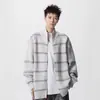 Cardigan Tricotado Americano Tendência Marca Bonito Solto Gola Alta para Homens e Mulheres Outono Estilo Coreano Top Tricotado Preguiçoso e Relaxado