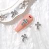 Joyería para uñas de diamantes cruzados transfronteriza, nuevo estilo de lujo ligero, tridimensional, y2g, estilo chica Millennium hot, decoraciones al por mayor
