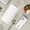 Olla Térmica Portátil para Estudiantes con Asa, Taza Térmica Aislada de Acero Inoxidable, Taza Térmica para Cocinar, Olla Térmica Aislada