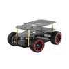 Chasis de coche Ackerman motor de doble encoder dirección de rueda delantera Chasis de coche robot ROS