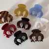Serie de Color Caramelo Retro Pinza de Alto Nivel Versátil Etiqueta Dorada Acetato Pinza de Tiburón para el Cabello Accesorios para el Cabello Nuevo Estilo para Mujeres
