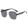 Gafas de Sol sin Marco de Corte al Borde Estilo Nuevo para Mujer, Populares en Redes Sociales, Gafas de Sol sin Maquillaje, Moda Retro Europea y Americana, Gafas de Sol Anti-UV