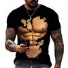 2025 Comércio Exterior Aliexpress Tontura Whirlpool Ficção Científica Camiseta Masculina de Manga Curta Estampada 3D