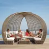 Sofá Jaula de Pájaros Cama de Ratán Lugar Escénico Casa de Huéspedes al Aire Libre Sofá de Vacaciones Celebrante Cibernético Pájaro que Pica Nido de Pájaro Cama Redonda Hamaca al Aire Libre