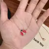 [Colección Mariquita] Pulsera de Mariquita de la Suerte de Alta Calidad Estilo Fanfan Igual para Mujer, Set de Collares Lindo, Dulce y Fresco Estilo Girly