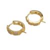 Accesorios DIY Joyería de Perlas Plata S925 Aro para Oreja Soporte Vacío Producto Semiterminado 12-14mm Aro para Oreja de Aguja Recta Jg5970