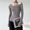 Top de Malha Preto Estilo Hong Kong Francês com Gola Alta Estilo Chá Preto Aniversário Noivado Natal Ano Novo Angorá Vermelho Suéter Sexy