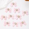 Tecido Cetim com Laço de Pérola 40X30Mm Multicolorido DIY Mini Casamento Decoração Presente de Natal Atacado Transfronteiriço