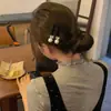 Horquilla de perlas de terciopelo retro francesa accesorios para el cabello de mujer tocado de alta calidad horquilla 2023 Nuevo exquisita pinza de pico de pato