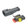 [Guanfa] Série 1.5 Conector de Ampere para Carro de 2 Furos 2P Conector Hid Macho e Fêmea Conector à Prova d'Água Conector de Chicote Elétrico
