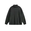 Ropa de Hombre Fengshe / Nuevo Suéter de Punto de Cuello Alto Otoño e Invierno para Hombre Estilo Retro Japonés Color Sólido Suéter Pulóver Estilo Pareja Marca de Moda
