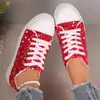 Sapatos rasos femininos, qualidade de exportação, design moderno com lantejoulas, estilo casual, adequados para o outono, disponíveis em tamanhos grandes, nova coleção 2024, bico redondo, para vendas transfronteiriças