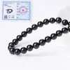 Venta Directa de Fábrica de Ágata Negra Natural Grado A, Cuentas Sueltas, Accesorios para Joyería DIY, Cuentas para Pulseras Semi-Terminadas, Venta al por Mayor de Cuentas Redondas