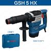 Bosch Gsh-5-Hx Martillo Eléctrico de Uso Rudo Piqueta Eléctrica Enchufe de Concreto Piqueta Eléctrica Sin Escobillas Cincel Alta Potencia