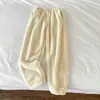 Pijama de Franela Nuevo de Dibujos Animados para Estudiantes Mujeres Otoño e Invierno 2025 Bolsillo Doble Cálido Espeso Polar Coral Pijama para el Hogar