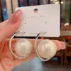 Brincos de Pérola com Agulha de Prata de Luxo Niche Brincos Franceses Retrô Leve Luxo Atacado