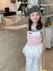 (Colección de Verano) Atuendos de Verano para Niñas Estilo Delgado Ropa Infantil Clase a Chaleco Pantalones Tops Faldas para Bebé Niña