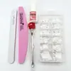 Uñas Postizas para Manos y Pies Transfronterizas, Uñas Blancas, Uñas Cortas, Uñas para Pies, Uñas para Pies sin Rastro, Estilo Francés 240