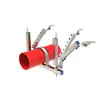 Soporte sísmico de punto de fábrica para tubería soporte pesado colgador tubería de agua bidireccional accesorios electromecánicos de extinción de incendios soporte de producto terminado