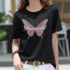 Body para mujer, verano 2021, nuevo estilo coreano, camiseta brillante, seda de hielo, suelta, versátil, talla grande, manga corta, top con lentejuelas