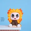 Novo Conjunto Completo de Figuras de Resina Demon Slayer Versão Q Figuras de Anime Bonecas de Presente Bonecas de Caixa Surpresa Atacado