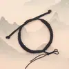 Pulseira de Corda de Mão Semi-acabada com Contas Fivela Ping An Nó de Diamante Tecido à Mão Corda Vermelha diy Guofeng Presente para Homens e Mulheres