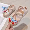 Zuecos de verano para niña para exteriores, estilo princesa, punta cerrada, lindos, suela suave, nuevo modelo 2026, sandalias estilo ballet para niña pequeña