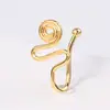 Argola de Nariz em U Moda Transfronteiriça Europeia e Americana com Clipe de Nariz de Diamante Estrela Coração Não Perfurante Olho de Demônio Argola Falsa para Nariz