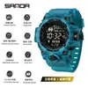 Reloj Deportivo Impermeable para Adolescentes Sanda Aliexpress Más Vendido para Deportes al Aire Libre Reloj Electrónico Reloj de Moda con Pantalla Grande Multifunción
