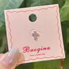 Clavos para Hélice de Hueso de Oreja con Cruz de Diamantes Blancos Brillantes Tornillo Inferior de Acero de Titanio Clavos Cocleares Diseño de Nicho Pendientes Personalizados