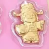 Pegatina de Teléfono de Oro Puro Año Nuevo del Caballo: ¡Princesa, por favor hazte rica pronto! Regalo de Pegatina Dorada del Dios de la Riqueza