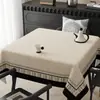 Mantel cuadrado estilo vintage, lavable, impermeable, a prueba de aceite, mantel cuadrado de PVC para comedor, tapete cuadrado para mesa de centro estilo retro francés