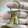 Pingente de Chaveiro Popular de Latão com Doze Signos do Zodíaco e Cuia para Viagem Segura, Artesanato Metálico de Cuia Aberta para Atacado
