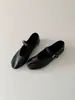 Zapatos planos de ballet Mary Jane estilo francés para mujer, minimalistas, de punta redonda, de piel de oveja suave, con una sola tira, para ir al trabajo