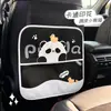 Bolsa de Almacenamiento de Mesa Pequeña para Coche Lluvia Azul Oso de Dibujos Animados Bolsa Organizadora Multifuncional para Coche Práctica Bolsa de Almacenamiento de Cuero