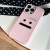 Funda de cuero con estampado de expresión sin palabras para iPhone 15 Pro Max Apple 16 Pro Max 14/13/12/11 (nueva)