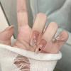 Parche de Uñas para Primavera y Verano Sentido Avanzado Pequeño Libro Rojo Explosiones Parche de Uñas Amor Pedrería Chica Picante Uso Parche de Uñas Prefabricado