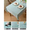 Manteles individuales para mesa de café y mesa de comedor con recubrimiento de TPU, diseño rectangular, fáciles de limpiar y secar con paño, resistentes a las manchas, al agua y al aceite